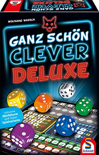 Schmidt Spiele 49443 Ganz schön Clever Deluxe, Würfelspiel, Familienspiel, Schwarz