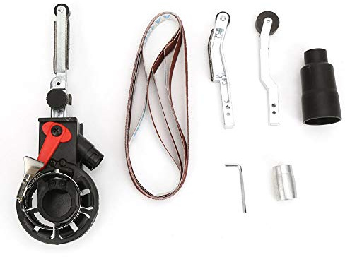 Adaptador de Cabezal de Lijado para Lijadora, Mini Adaptador de Cabezal de Lijado para Lijadora de Banda para Amoladora Angular Eléctrica para Pulir, Amoladoras Angulares (M10)