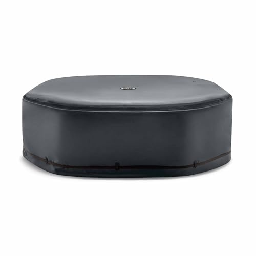 Intex 28537 – Thermo-Solar-Abdeckplane für achteckiges PureSpa, 6 Plätze, energieeffizient, Schwarz
