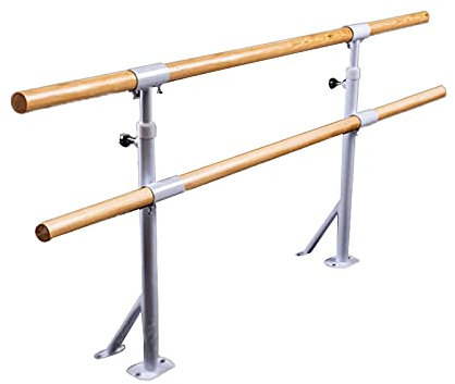 Outdoor-Ballettstange für Kinder, doppelte Dehnstangen aus Holz für Zuhause, Tanzstudio, Tanzstange für Ballett, Gymnastik, Tanz, Fitnessstange (Größe: 100 cm, Farbe: A) (A 150 cm) (A 150 cm) (A 100 c