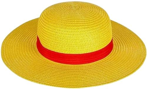 Kraja Cappello giallo di paglia per Monkey D. ruffy di One Piece giallo(Luffy Giallo)