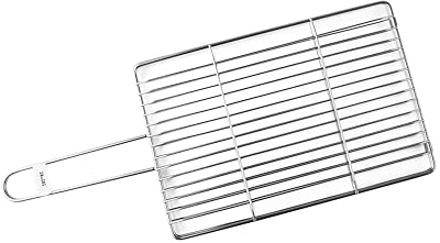 IBILI - Griglia doppia per sarde e polpo 30x20x2 cm Acciaio inossidabile 18%