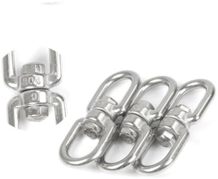 OFFSCH 3 Stück 304 Drehhaken Spinner Für Hängende Körbe Haken Für Windspiele Blumentopf Erweiterungen Dusch-t-shirt Haken Aus Edelstahl Vogelfütterer Profi-griffbretter Takelwerk Rotieren