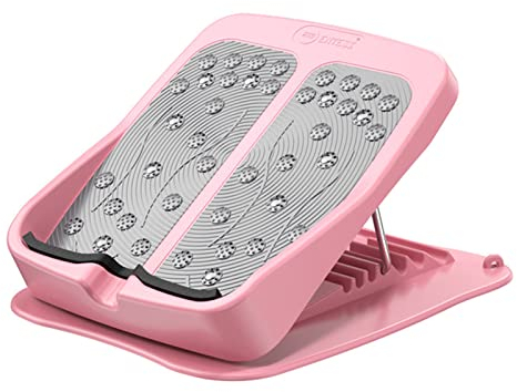 DUnLap Pedaltrainer Einstellbarer Fuß geneigte Stretching Spannungsplatte Falten Stehende Board Muscle Calf Relaxing Massage Pedal Fitnessgeräte Pedaltrainer Für Zuhause (Size : Pink)