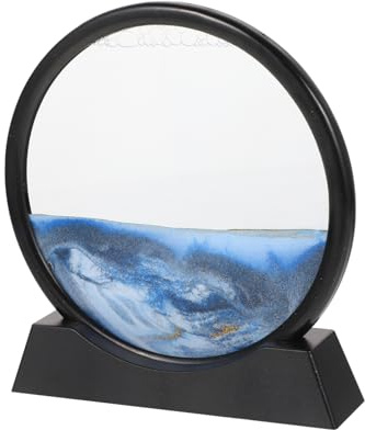 MAGICLULU Sablier Mobile Sable Mouvant pour Décoration Maison Ou du Bureau Ornement Décoratif De Sablier