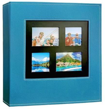 SONXUACU Album Album Fotografico in PP con Copertina in Pelle di Grande capacità for la casa, Contiene 600 Foto da 6 Pollici, Inserto portafoto for Album Fotografico Album di Laurea(Blue)
