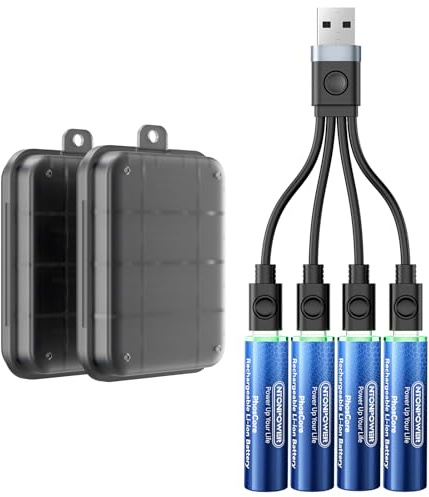 NTONPOWER Rechargeable Battery AA,1.5V Lithium AA Battery for Blink Outdoor Camera 8 Pack, 2100mWh with USB Cable, Long Lasting Rechargeable Li-ion for Xbox