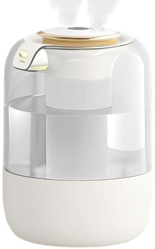 Luftbefeuchter Schlafzimmer Top-Fill Humidifier 2L Weiß | 360° Doppeldüse, 7 Farben Nachtlicht, Aroma Disc, Für Babys Und Pflanzen