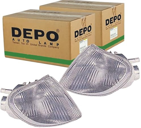 2X Depo Blinker Satz Weiß vorne | 552-1506L-Ue + 552-1506R-Ue passend für Berlingo Partner