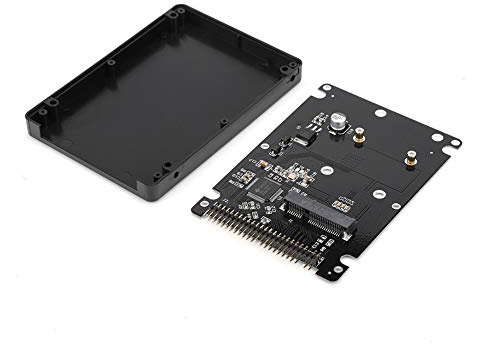 Yosoo Health Gear MSATA SSD zu IDE Adapter PCI-e MSATA SSD zu 2,5 Zoll PATA IDE 44pin Konverter Festplattengehäuse Festplattengehäuse Festplattenbox für 3x5cm 3x7cm (Black)