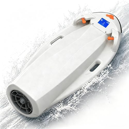 2-in-1 Wasserscooter Surfboard Für Erwachsene, 6000W Elektrisches Schwimmbrett Zum Fahren & Unterwasser-Erkunden, 2 Geschwindigkeitsstufen, 5M Tauchtiefe, 40-80Min Laufzeit, Pool See Meer
