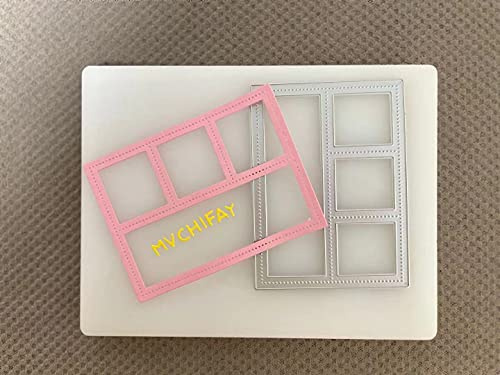 Mvchifay Window Frame Cutting Dies for Card Making Metal Die-Cuts Scrapbooking Tool DIY Craft Punch Template Embossing for Paper Album Decor (Rectangle Window)