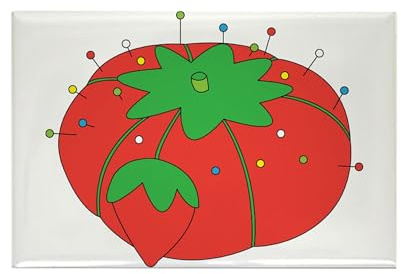 CafePress Tomato Pin Cushion Magnets Rectangle Magnet (100 pack)