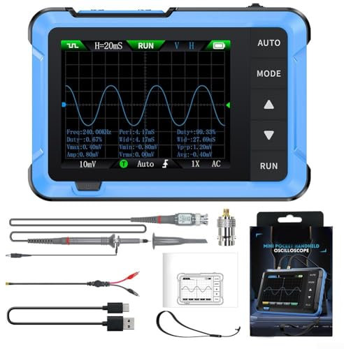ComfyHarbor DSO510 Handheld Digital Oscilloscope 48MS/s Multi-function Signal Generator With 2.8 Inch LCD Screen 10MHz Bandwidth Voltage Meter Test Equipment