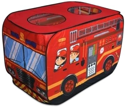 Best For Kids |Spielzelt Feuerwehr für Kinder mit 50 Bällen | Innen- und Außenzelt für Kinder | Wurfzelt | Spiel Zelt für Jungen und Mädchen | Baby-Spielzelt | kinderzelt mit bällen