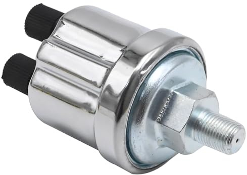 Hoypeyfiy Oil Pressure Sensor 0-10 Bar 1/8 NPT, Universal Generator Oil Pressure Switch, Replacement for Industrial & Automotive Applications