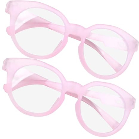 VALICLUD Gafas Protectoras Infantiles Filtro De Luz Azul 2 Piezas Rosa Montura Flexible Para Niños Protección Ocular Estudio y Videojuegos