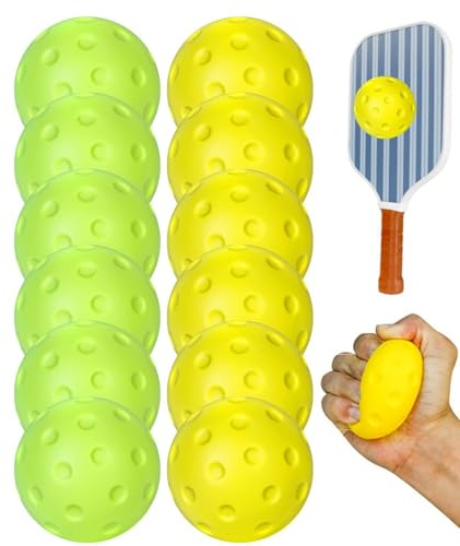 Generico Soft Pilates Ball, Silent Ball | 12 Stück Small Soft Trainer | 7.4cm Training Balls | Small Exercise for Indoor Outdoor Home Court Exercise Practice Entertainment