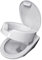 HYTO Toilettensitzerhöhung 12 cm mit stabilem Scharnier aus Edelstahl und Deckel, WC Sitzerhöhung für Senioren, Hoher Toilettensitz 12 cm, Sitzbrett für Senioren, Weiß