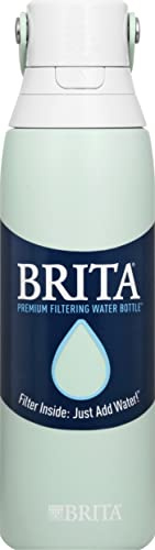 Brita Stainless Glacier Premium - Botella filtrante (1 hp)