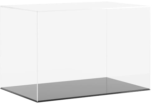 vidaXL Boîte d'Affichage Transparente, Vitrine en Acrylique, Boîte de Présentation, Boîte de Rangement pour Collections Jouets Bijoux, 56x36x37 cm Acrylique