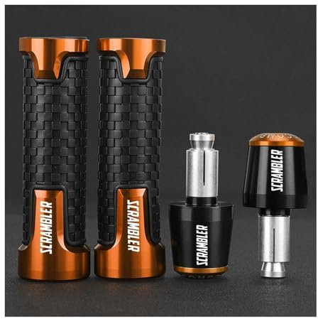 FÜR Ducati Scrambler 400 800 1100 2016-2024 2018 2019 2020 2021 2022 2023 Motorrad Lenker Griffe Hand Griff Grip Enden Stecker (Color : 15)