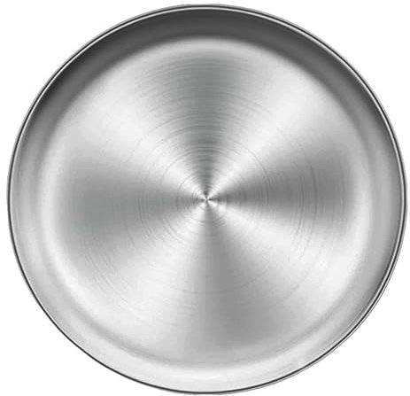 Placas de pizza, sartén de pizza de acero inoxidable de 30 cm, bandeja de pizza redonda, bandeja de almacenamiento de metal, moldes de pizza redondas para pastel de pizza para galletas de pastel