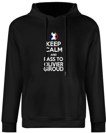 Keep Calm and Pass to Olivier Giroud France Soccer Futbol Euro Men's Cotton Shirt