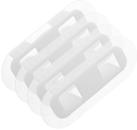 MUELODSIC 4pcs Self Adhesive PVC Water Pipe Clamps Diameter Washer Drain Hose Clips for Washing Machines Air Conditioner Pipes Versatile Wall Mount Brackets for Home Laundry and Plumbing Use