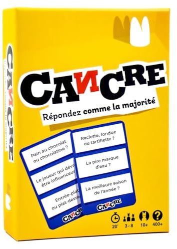 PLATONIA GAMES Cancre - Jeu de société - Répondez comme la majorité - Jeu d'Ambiance Famille & Amis - 3 à 8 Joueurs - 15 Min - Idée Cadeau