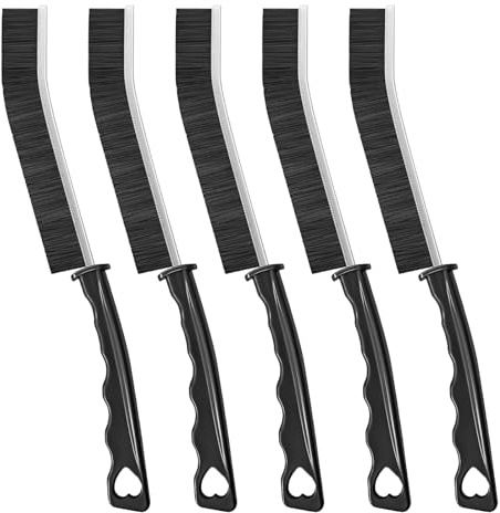 HOPAISH Lot de 5 brosses de nettoyage pour coins durs, brosse de nettoyage pour joints, salle de bain, carrelage et cuisine