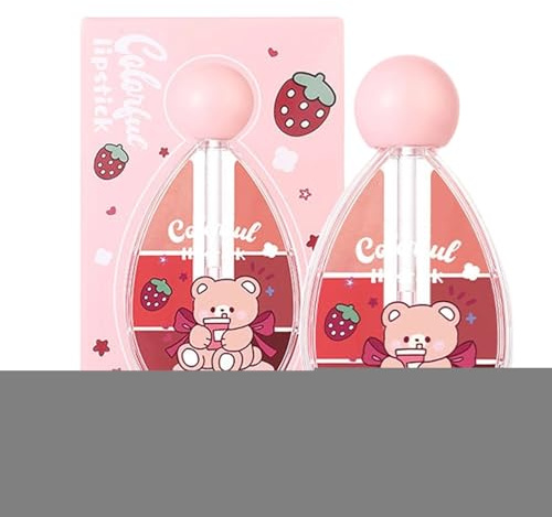 Paleta de Color para Labios Lápiz Labial Tintado Hidratante y Brillante de | Bálsamo Labial Tintado Impermeable Para Chicas Adolescentes En Casa, Citas, Escenario Y Actuación