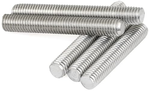 Barra roscada M3 M4 M5 304 Acero inoxidable completa Tornillo Perno sin cabeza roscado(M5x90mm(3PCS))