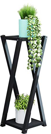 KDDEON Blumenständer Metall,Blumentreppe,Doppelschicht-Design rutschfest Balkon Wohnzimmer Pflanzenrahmen,60/80/100cm
