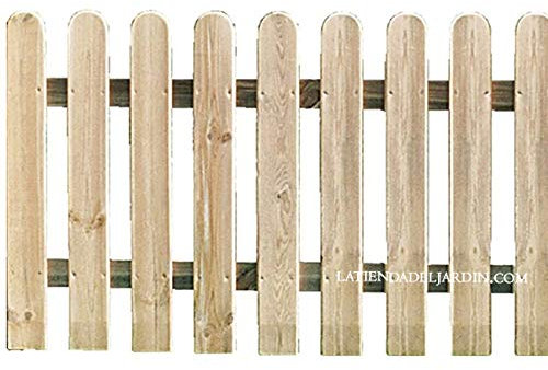 Recinzione classica in legno per giardino, recinzione giardino, parco, marrone (120x210 cm)