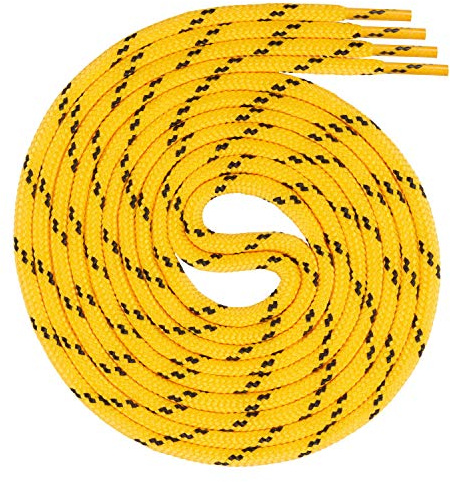 Swissly Skosnören runda ca 4,5 mm diameter för arbetsskor vandringsskor stövlar – skoband skor av polyester – längder 70–220 cm