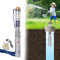 Vigevee Tiefbrunnenpump 0,75 kW, Brunnenpumpe aus Edelstahl Lieferhöhe Max.67 m, bis 4.000 L/h Fördermenge Sandverträglich Tauchdruckpumpe 6.7 bar max für Gartenbewässerung Heimgebrauch