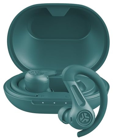 JLab JBuds Sport ANC 4 Active Noise Cancelling Earbuds - True Wireless Running Earphones, Bluetooth Sports Headphones, 60 H Playtime In Ear Buds for Gym, IP66, USB-C Charging Case, Teal