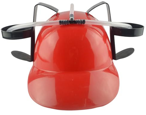 Sombrero de cerveza, sombrero para beber, sombrero divertido para beber, casco seguro para beber de plástico con soporte para latas y pajita, sombrero divertido para cerveza, refrescos, fiestas, juego