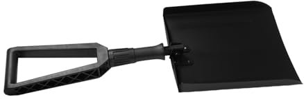 CHICAMPERA Pelle à Neige Pliable pour Voiture avec Poignée Rétractable Outil De Déneigement Compact Et Robuste pour Camping-Cars Et Allées