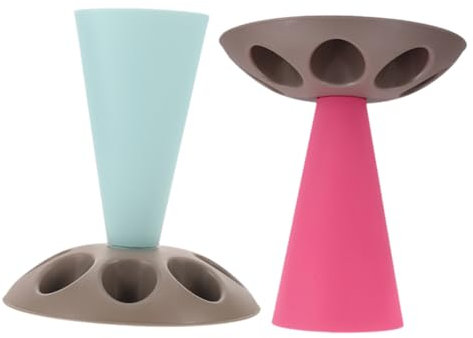 TOPBATHY 2 Pièces Support de Poche à Douille de Supports avec Fentes pour Outils de Décoration de Gâteaux Accessoires de Pâtisserie Multifonctionnels