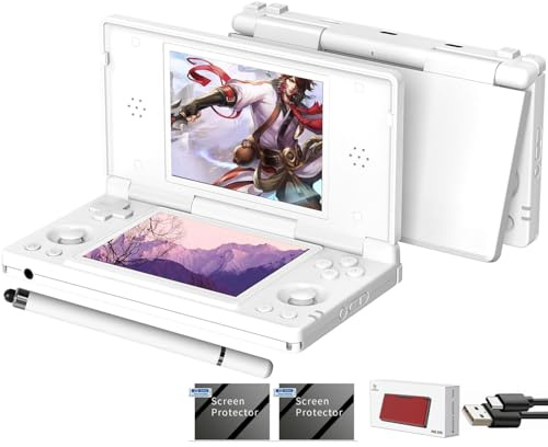 RG DS Foldable Handheld Game Console RK3568 Anbernic RG DS Android 14 System two-Player Joystick Top and Bottom Dual Screen 4 inch OCA Full Touch Screen 4000mAh 3 + 32gb