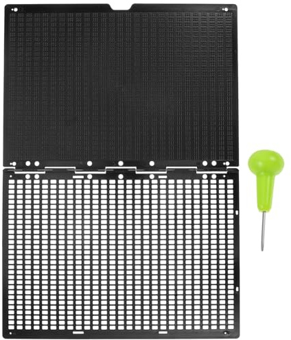 MAGICLULU Braille Writing Board for Blind with Stylus 27-line 30-Cell Thick Plastic Braille Plate for Visually Impaired Learning and Letter Writing Aid