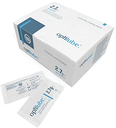 OptiLube Beutel - Steriles Gleitgel in Beuteln, wasserlöslich mit leicht aufreißbarer Verpackung (2,7g Beutel - Schachtel mit 144 Stück)