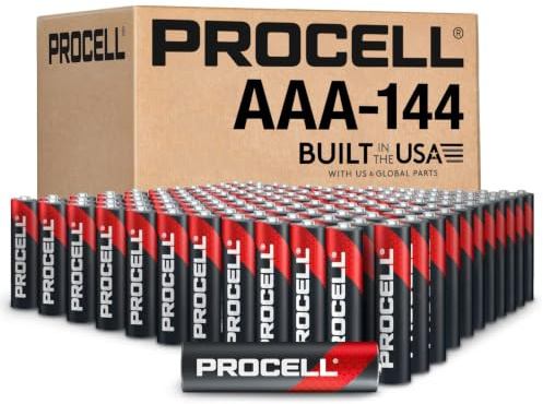 PROCELL Alkaline AAA Batteries, 1.5V Alkaline AAA for Low Drain Professional Devices, Triple A Battery with Long-Lasting Power, All-Purpose AAA Industrial Batteries, 144-Count Bulk Pack