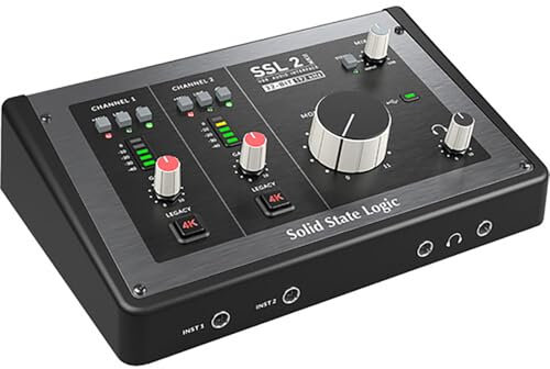 Solid State Logic SSL 2 MKII Interfaccia audio USB 2 x 2 con due uscite per cuffie Pro-Grade, convertitori di nuova generazione e miglioramento analogico 4K
