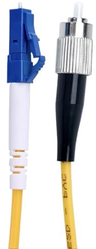 LSSSWM LC-FC Cavalier de Fibre Optique 10 pièces 1-30m Cordon de raccordement monomode 20M 15M 10M câble d'extension Simplex FTTH(LC-FC 20m 10pcs)