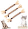ANMOYIXIA Katzenminze Sticks Kaustangen Katze Katzensticks Katzen Kauhölzer Sticks für Katzen Zahnpflege und Gegen Mundgeruch (3 Stück)