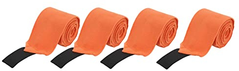Haofy Envoltura Elástica para Patas de Caballo, Material de Franela, Protección Autoadhesiva, Vendajes de Soporte para Lesiones para Entrenamiento, Tamaño 300cm X 11cm (Orange)
