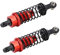 Tbest 2 Piezas de Amortiguador RC, Amortiguador de aleación de Aluminio para WToys A959 A969 A979 K929 Amortiguador de Coche con RC con tracción en Todas Las Ruedas (Rojo)
